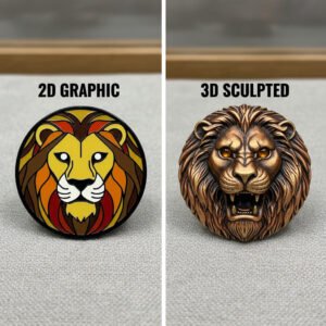 القالب ثلاثي الأبعاد مقابل القالب ثنائي الأبعاد للدبابيس المخصصة: ما الفرق؟