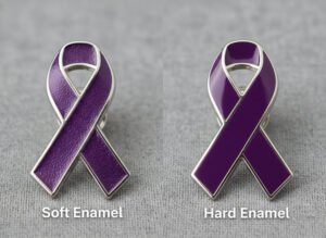 Purple Enamel Awareness Ribbon Metal Pins Meaning, History & Customization Guide