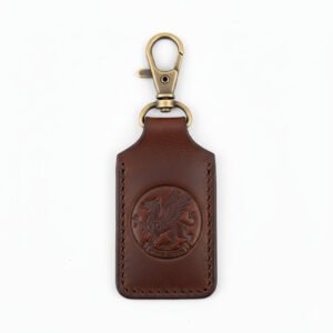 custom leather keychain